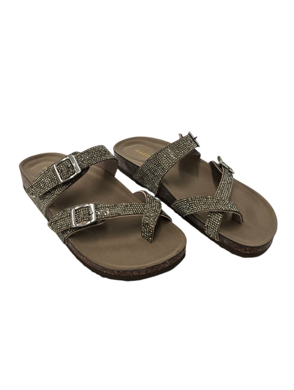 NWT Madden Girl BRYCEE Sandals in Pewter